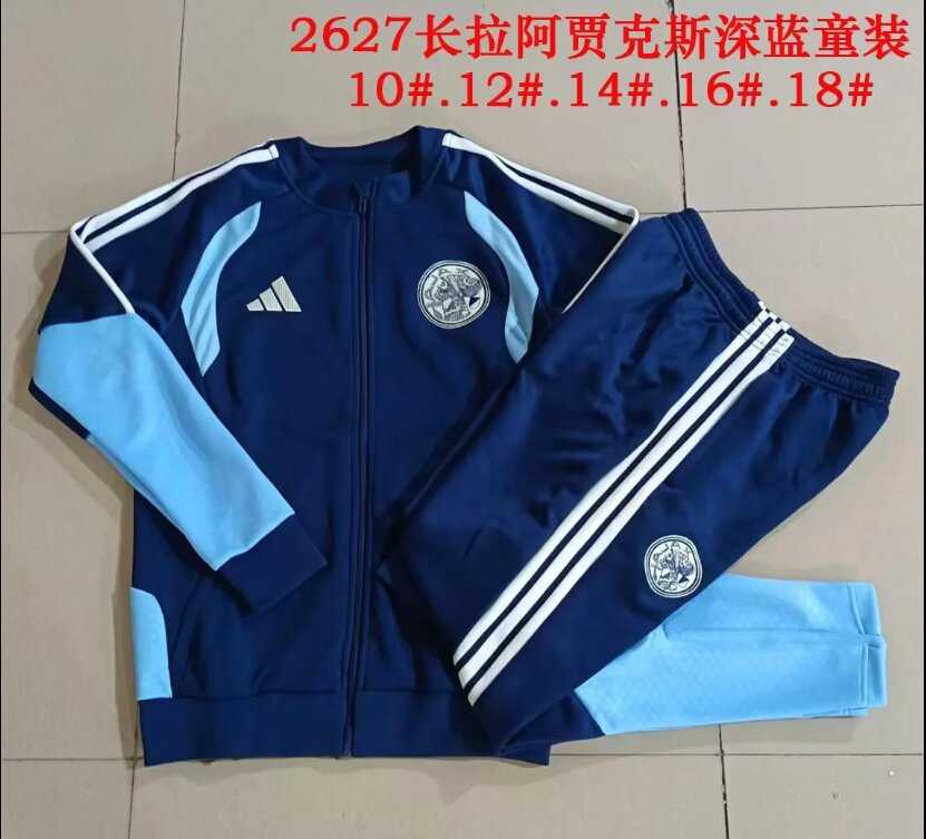 Kids Ajax 26/27 Tracksuit - Dark Blue
